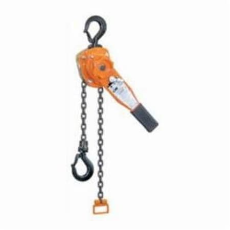 653 Lever Chain Hoist, 3 Ton Load, 5 Ft H Lifting, 77 Lb Rated